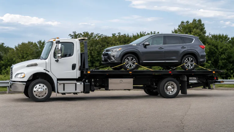 Flatbed Edmonton Towing Truck